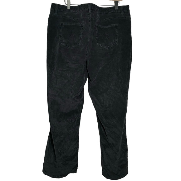 Sonoma Woman Black Corduroy Bootcut Pants Women's Size 16W - Picture 6 of 13